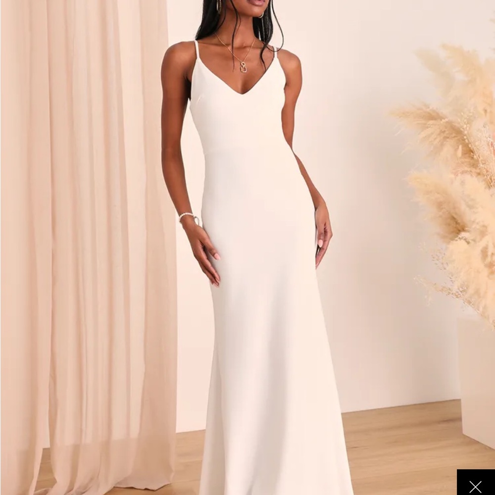 White Maxi Dress SMALL. NWT